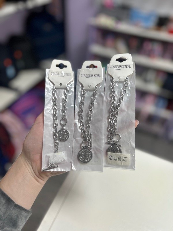 Producto - Pulseras acero cadena con dije