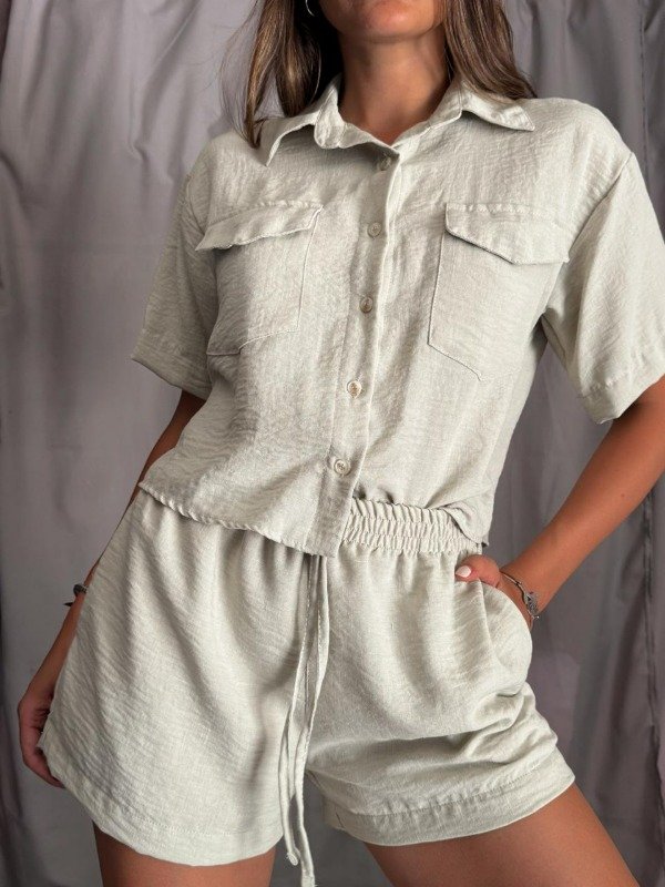 Producto - SEVILLA- Short de lino rigido