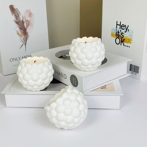 Producto - Molde silicona mini maceta burbujas - 0