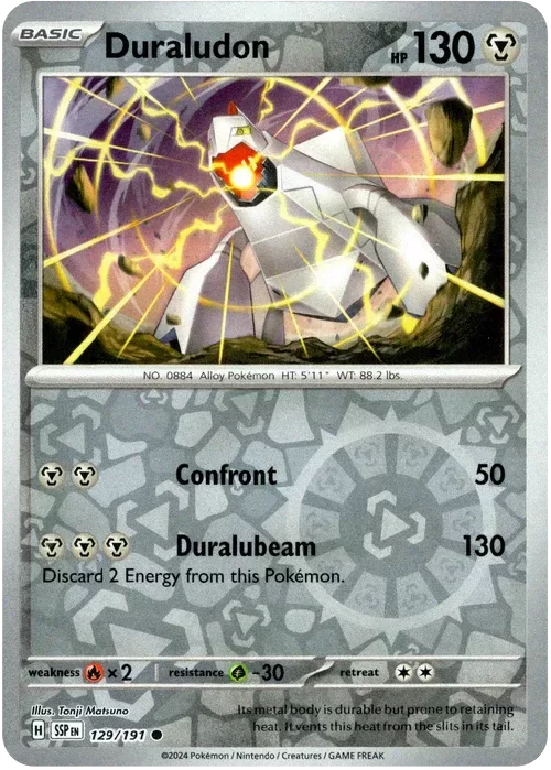 Producto - Duraludon - 129/191 - Surging Sparks - Reverse Holo