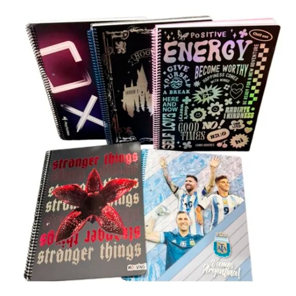 Producto - CUADERNO UNIVERSITARIO TAPA FLEX  MOOVING 80 HOJAS