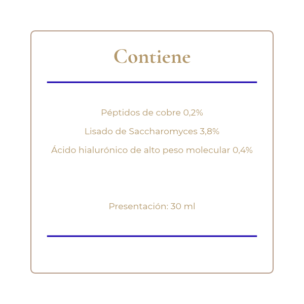 Producto - Serum Péptidos de Cobre, Lisado de Levaduras y Ácido Hialurónico - 3