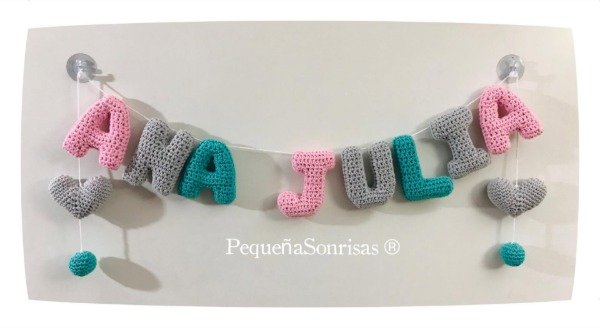 Producto - Cartel de 8 Letras con 4 adornos - 8