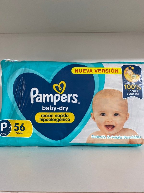 Producto - PAÑALES PAMPERS BABYDRY TALLE PX56