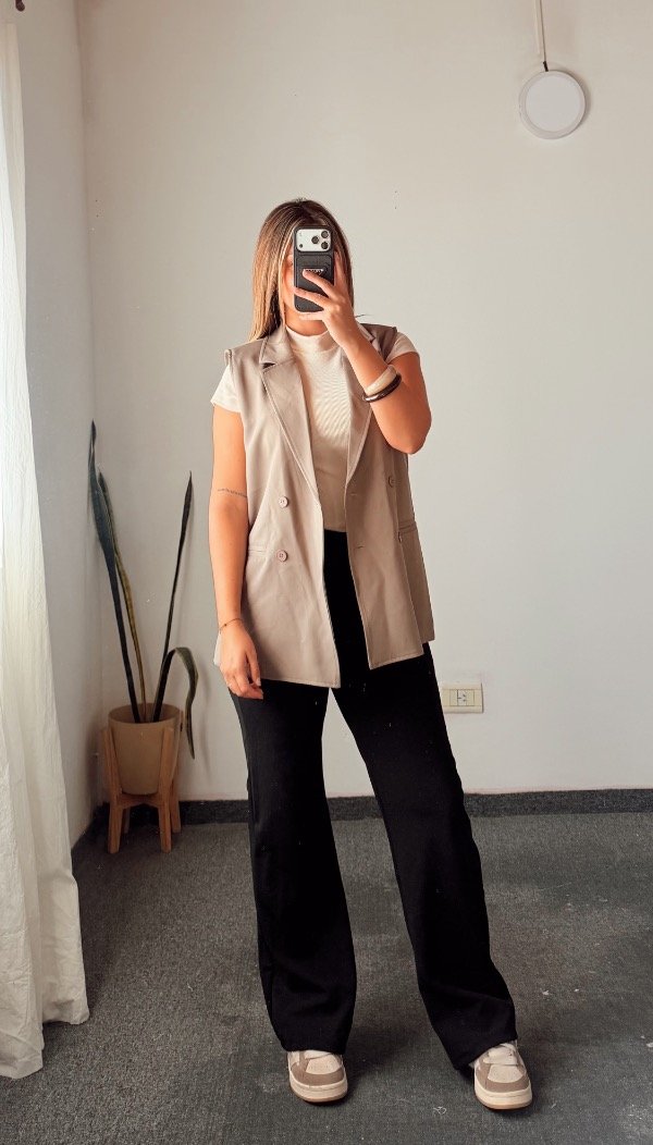 Producto - Blazer chaleco mocca