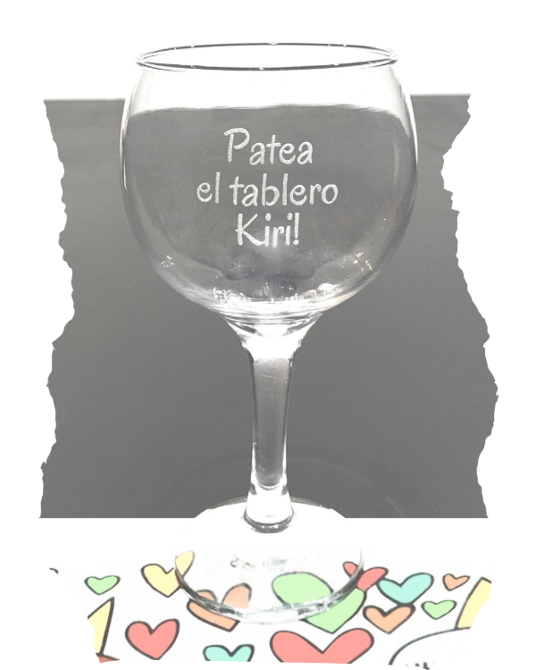 Producto - Copa de gin tonic con frase