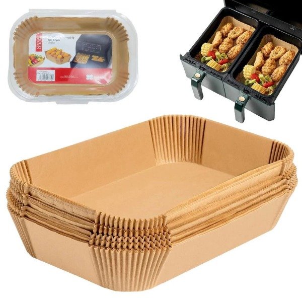 Producto - BANDEJA DE PAPEL ANTIADHERENTE PARA FREIDORA DE AIRE rectangular