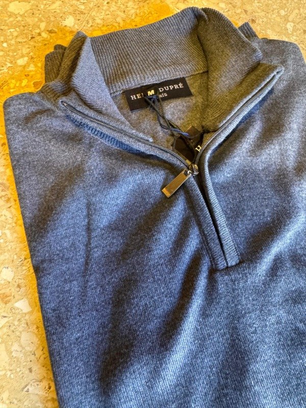 Producto - Sweater gris medio cierre Henry Dupre