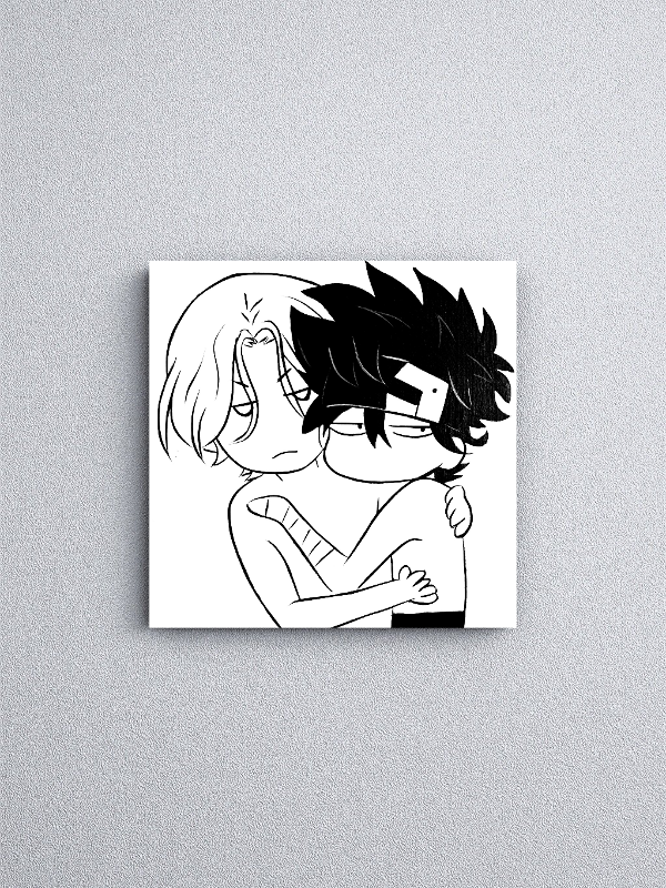 Producto - Cuadro Reki y Langa - Sk8 The Infinity- (12x12cm)