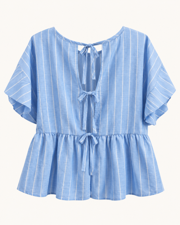 Producto - Blusa Rayada Abierta Atras - 8