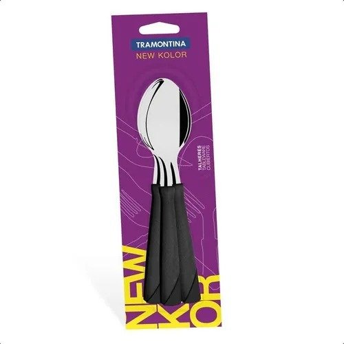 Producto - CUCHARA DE TÉ TRAMONTINA NEW KOLOR DE ACERO INOXIDABLE X3.