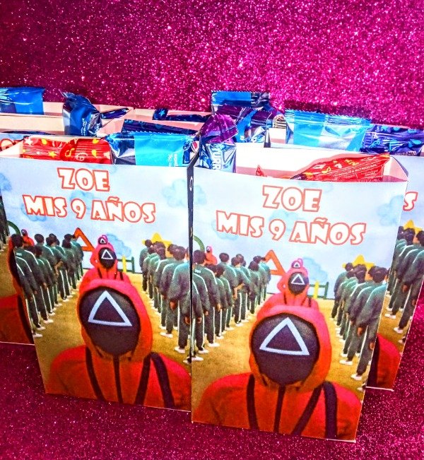 Producto - Bolsita el juego del calamar personalizada x unidad