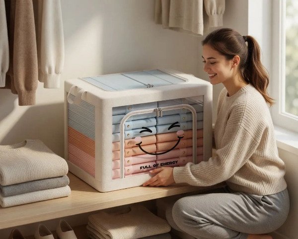 Producto - Organizador Con Cierre Superior y Frontal BLANCO