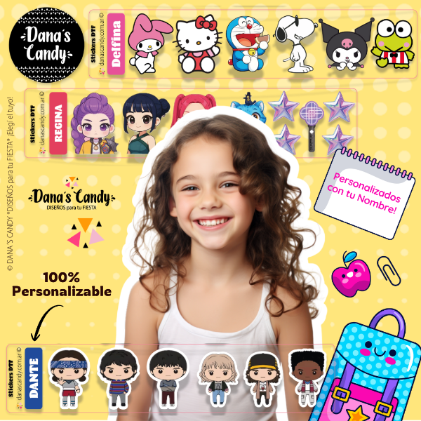 Producto - Stickers con Nombre Personalizado DTF UV Premium