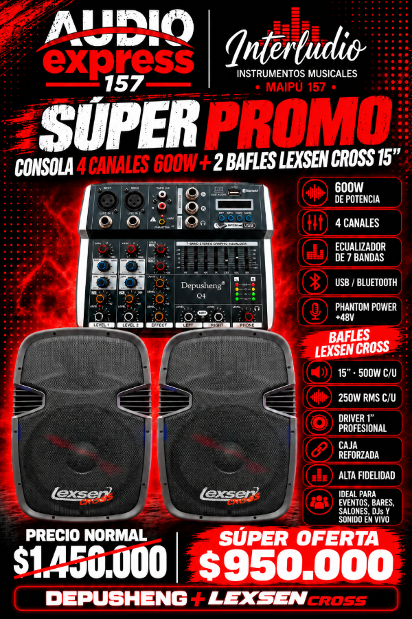 Producto - OFERTA COMBO AUDIO 6
