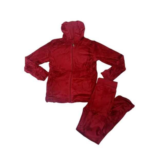 Producto - Conjunto Plush Bordo Talle S-M y L-XL