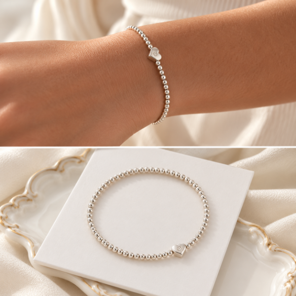 Producto - Pulsera Extensible con Corazón de Plata - 2
