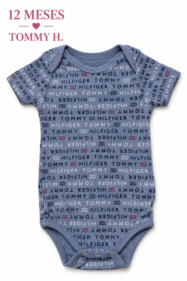 Producto - Body celeste con inscripcion Tommy Hilfiger 12 Meses (Nuevo) - 0