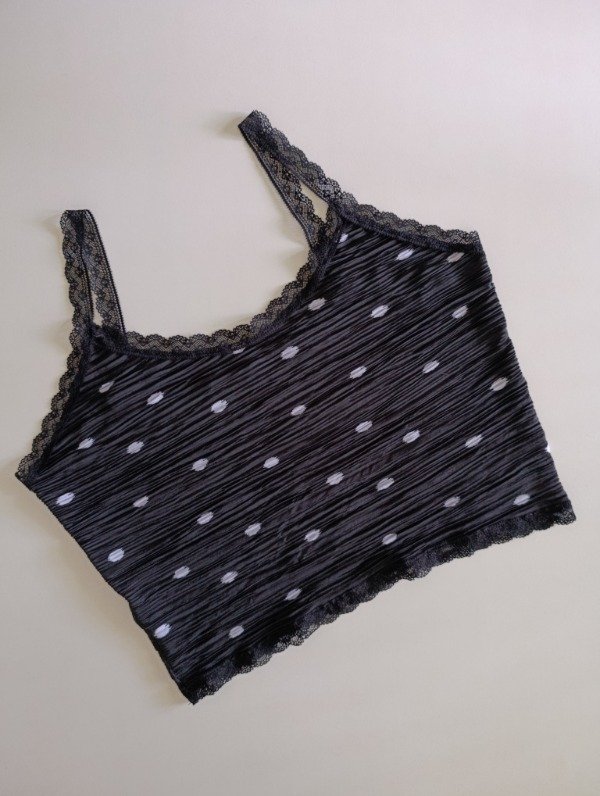 Producto - Top Polka Dots Negro