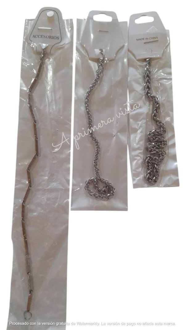 Producto - Pulsera entrelaza o estilo lingote c/u