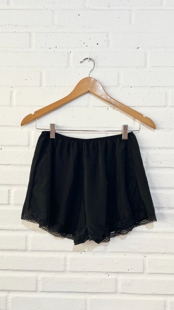 Producto - Short lencero negro (S)