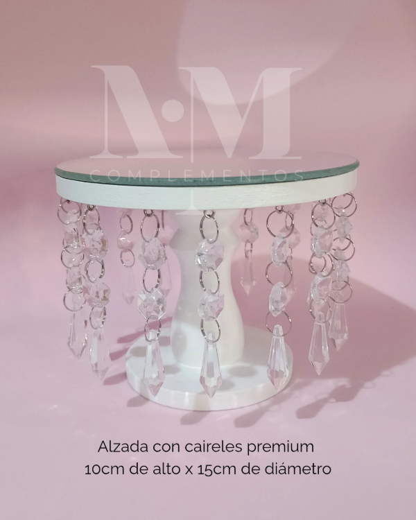 Producto - Alzada 10x15 con espejo y caireles premium