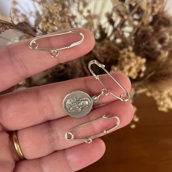 Producto - Alfiler de gancho bebés de plata