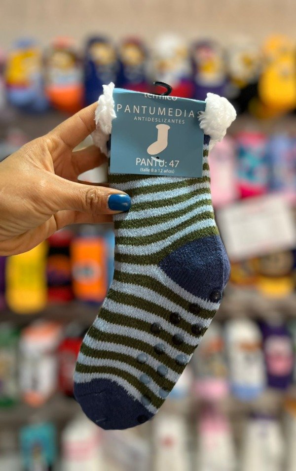 Producto - Pantumedias infantil rayas verde