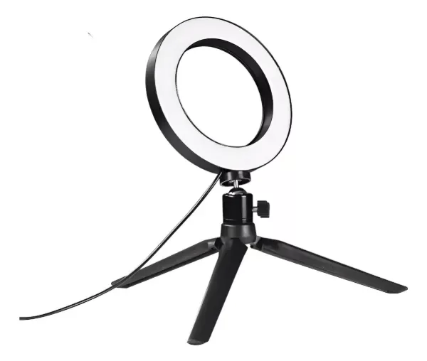 Producto - Aro De Luz Led 26 Cm 3 Tonos + Mini Tripode De Mesa