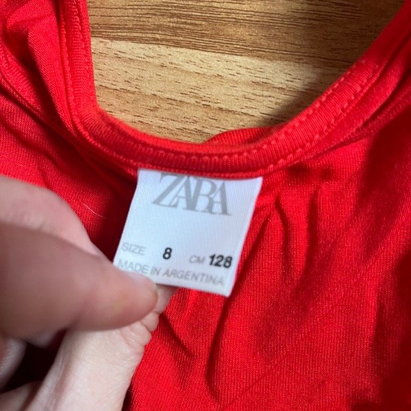 Producto - Remera Zara Roja 8A - 1