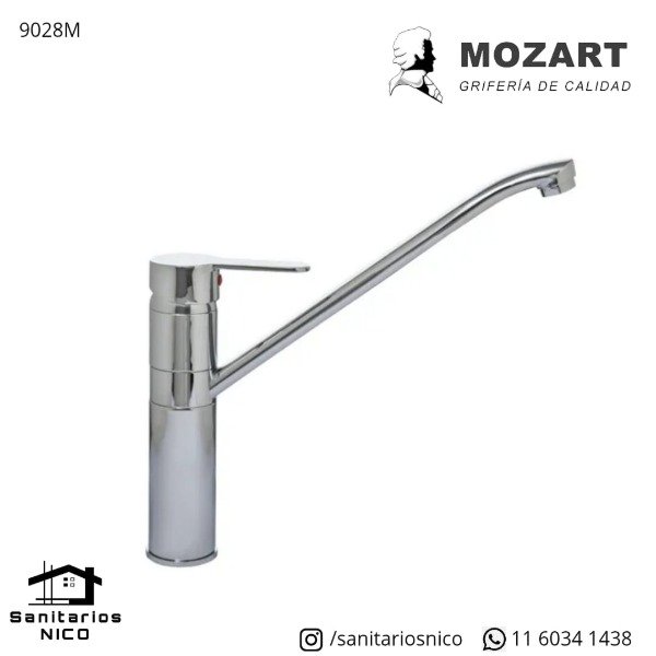 Producto - Grifería Mozart cocina Madrid pico alto