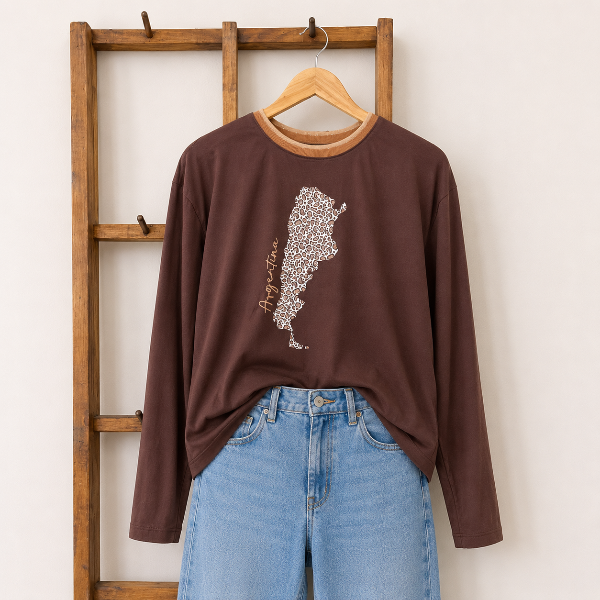 Producto - Remera Argentina chocolate