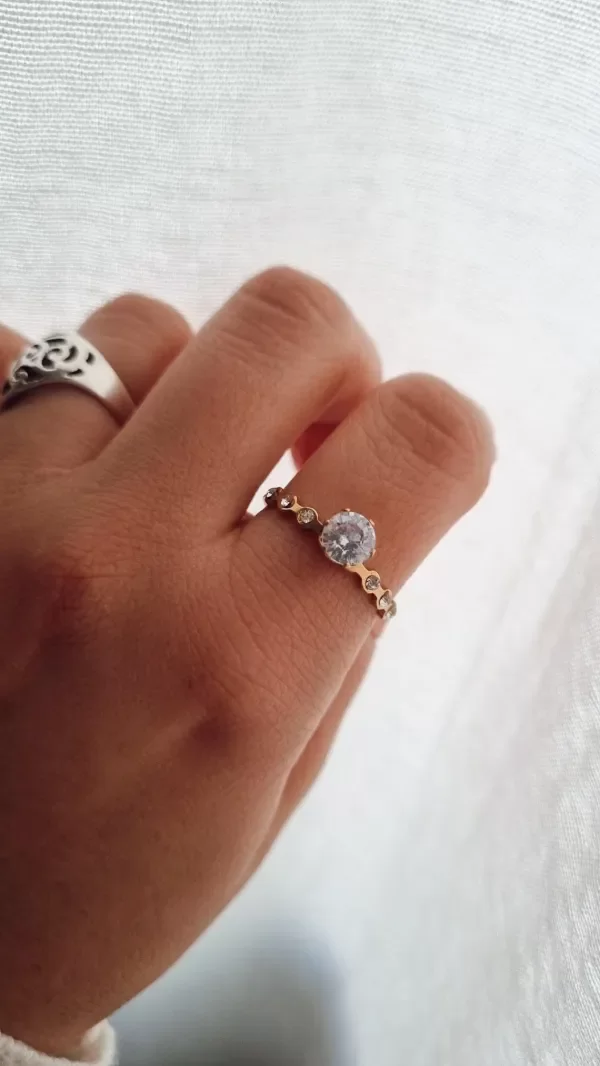 Producto - Anillo strass grande y mini strass Ad