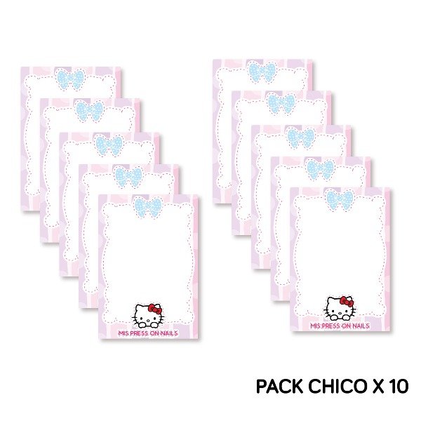 Producto - Pack tarjetas modelo KITTY 1 (press on nails)