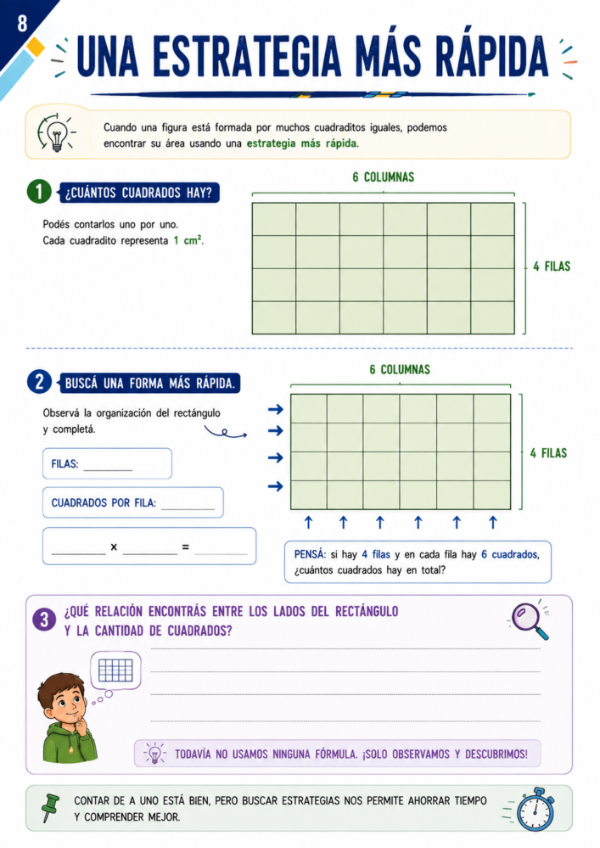Producto - Perímetro y Área: Fórmulas, equivalencias y resolución de problemas - 7