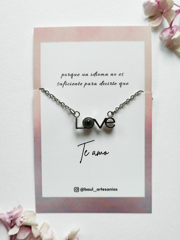 Producto - Collar Te amo en 100 idiomas - Love