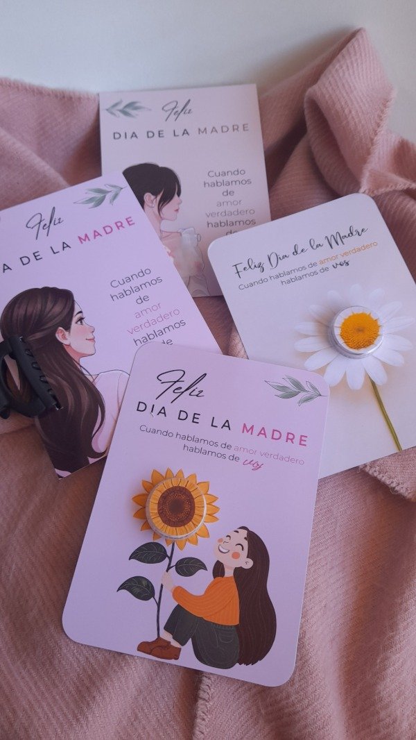 Producto - 50 tarjetas Día de la madre surtidas o modelo a elección personalizadas - 0