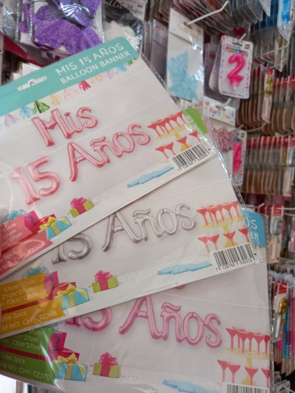 Producto - Set "Mis 15 años" cursiva