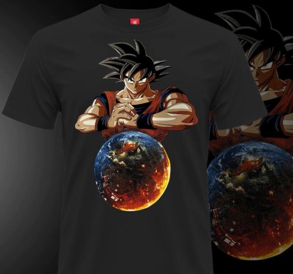 Producto - Remera de algodon Goku mundo