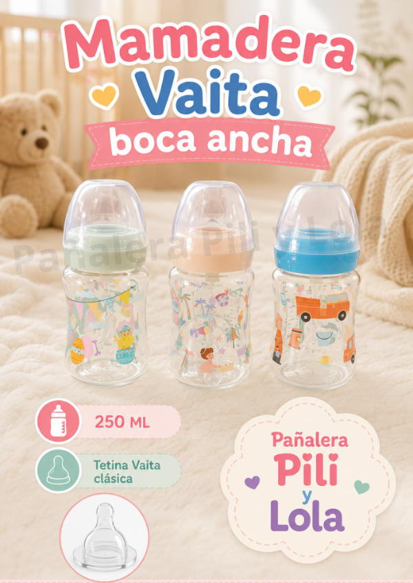 Producto - Mamadera Vaita boca ancha 250 ml