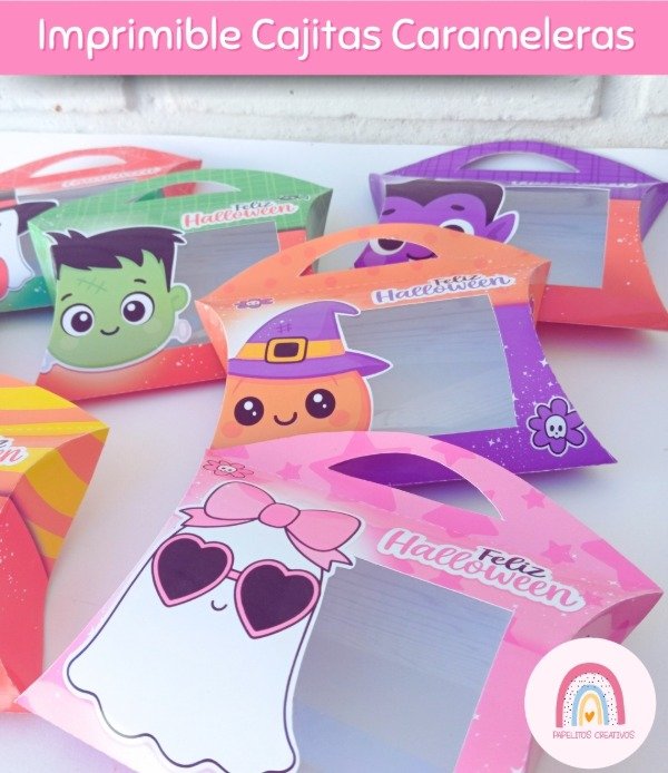Producto - Kit imprimible Almohadita con visor  Edición Halloween