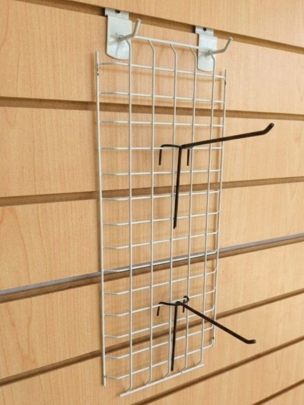 Producto - Organizador Exhibidor Blister Grilla Alambre Blanca 18x45 Cm mini