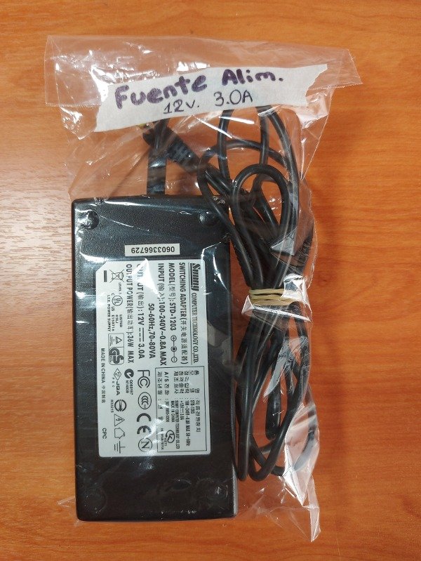 Producto - Fuente alimentación 12V 3.0A