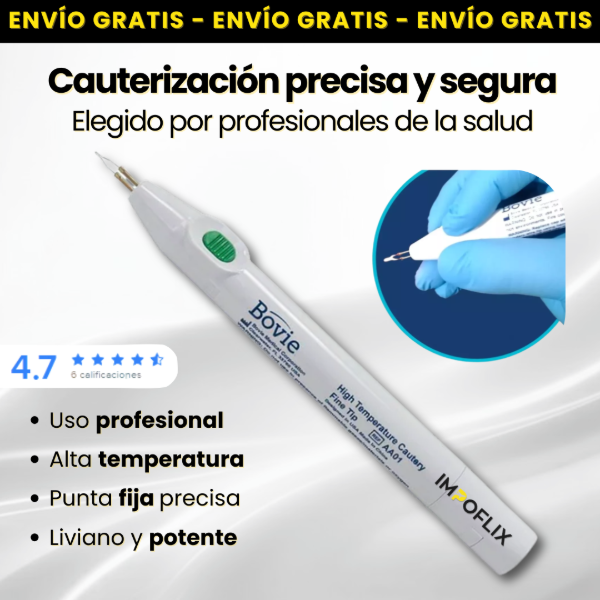 Producto - Cauterizador Bovie AA01 Punta Fina Alta temperatura a pilas