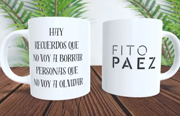 Producto - Taza - Fito paez frase 8