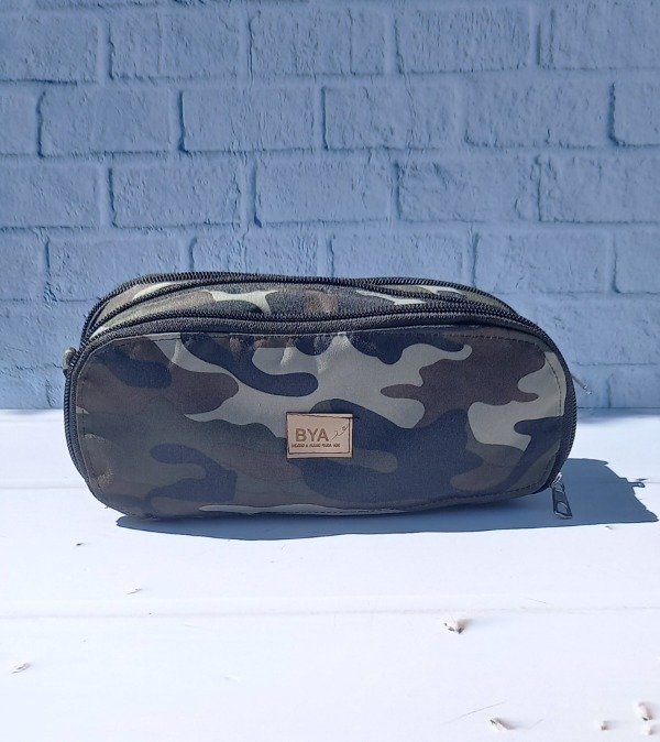 Producto - Cartuchera Triple Militar Verde