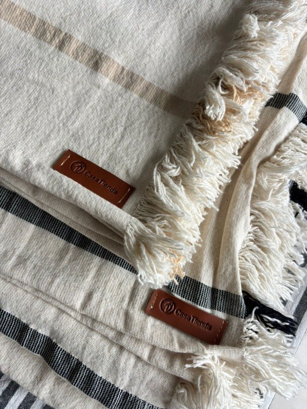 Producto - Manta Rustica Tusor raya