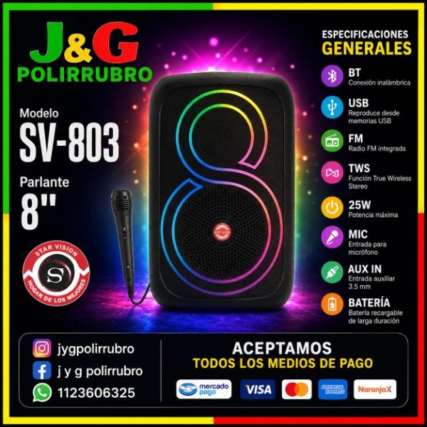 Producto - PARLANTE SV-803
