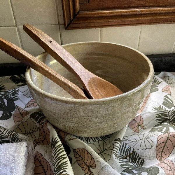 Producto - Bowl/Ensaladera  Petrona Beige Jaspeado