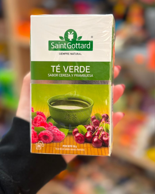Producto - Té "Saint Gottard" verde con cereza y frambuesa